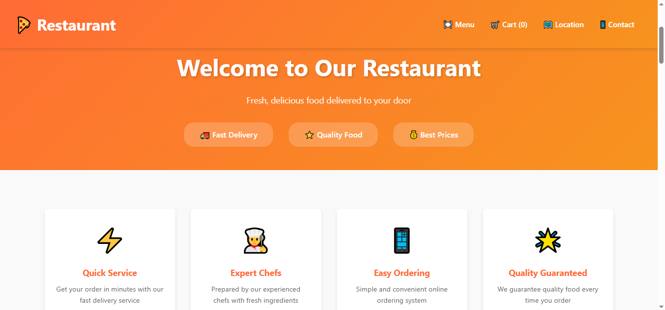 Restaurant Website